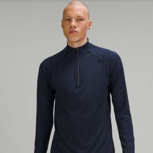 Lululemon Metal Vent Tech 1/2 Zip II Shirt Mineral Blue
